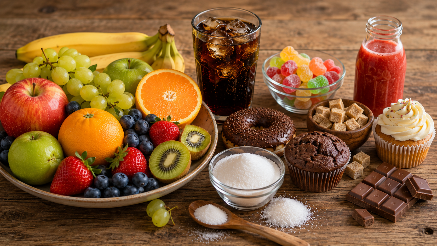 Frutose da fruta e frutose do açúcar são a mesma coisa para o organismo?